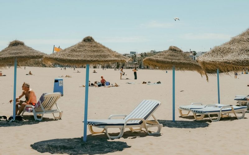 6.Hamacas en la playa